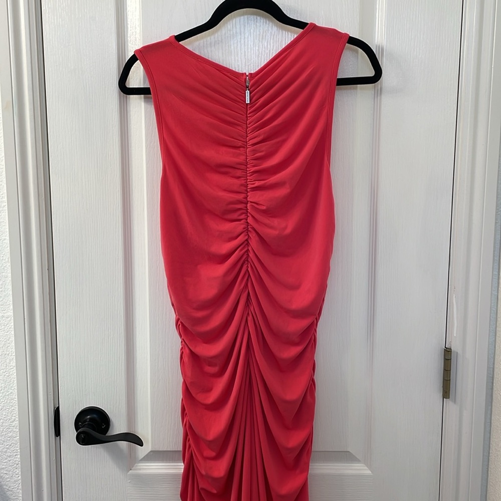 Michael Kors Women's Sleeveless Ruched Midi Dress - Picture 5 of 6